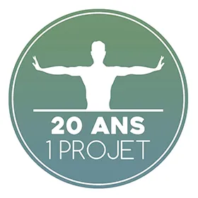 Logo de l'association 20 ans 1 projet
